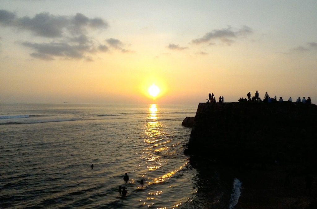 スリランカの夕陽