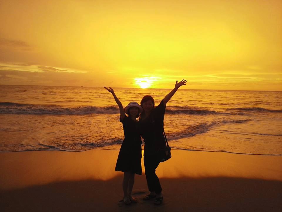 スリランカの夕陽