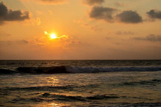 スリランカの夕陽